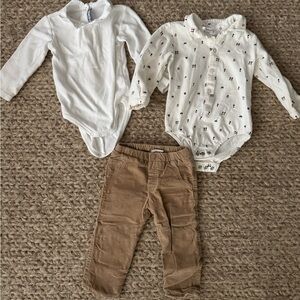 Mayoral White Baby Bodysuit with Red and Blue Accents